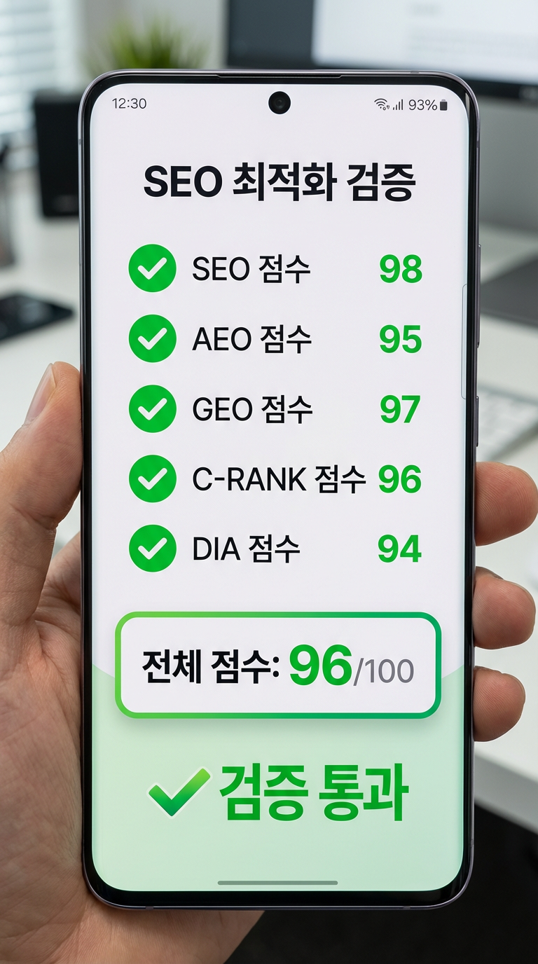 SEO 최적화 검증