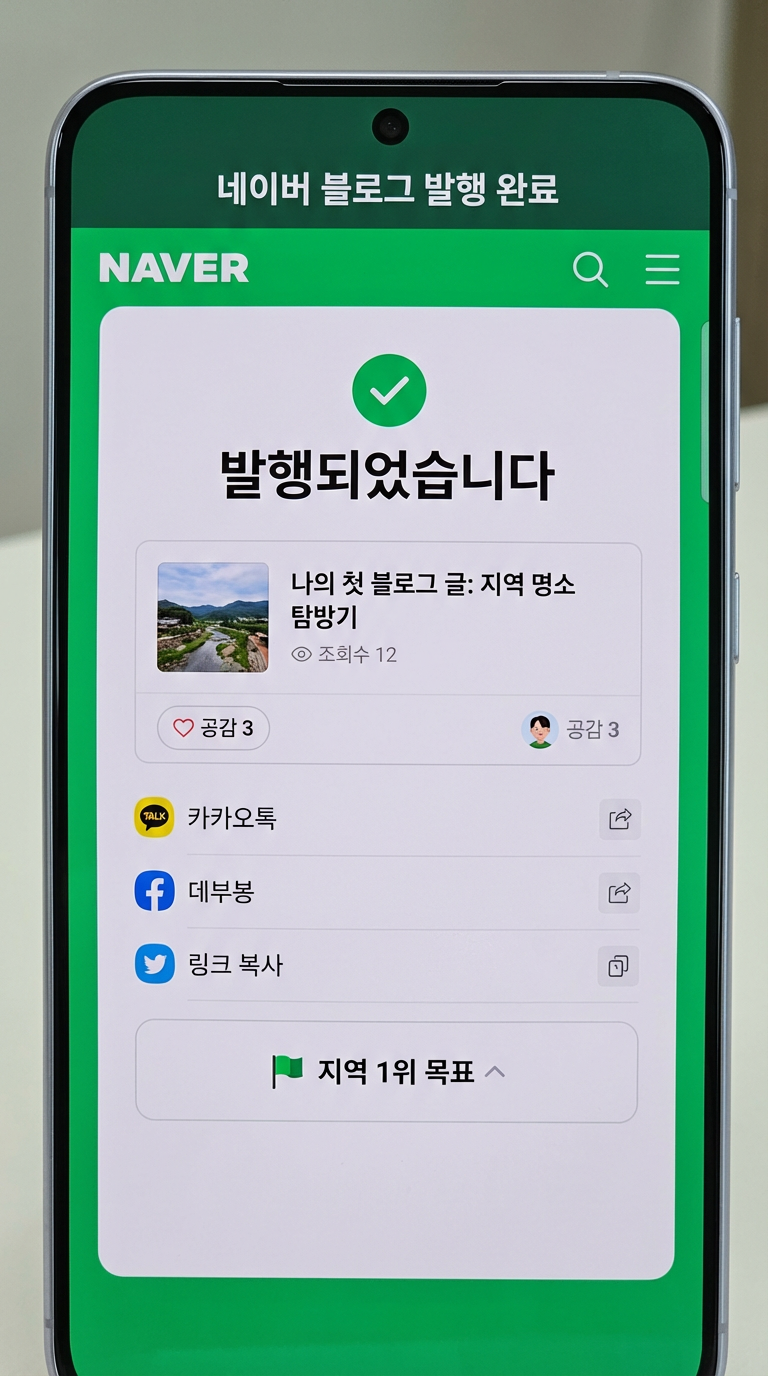 네이버 블로그 발행